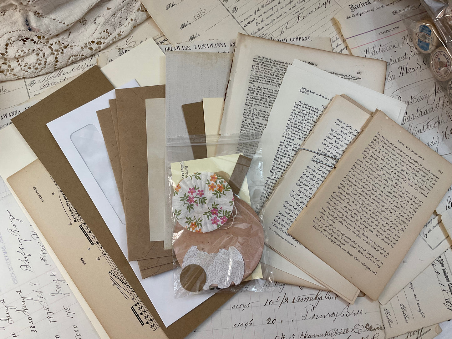 Sample Junk Journal Workshop – Part 2 Supply Kit